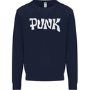 Punk As Worn By Kids Sweatshirt Jumper Navy Blue