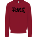 Punk As Worn By Kids Sweatshirt Jumper Red