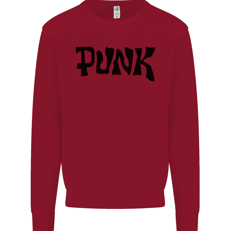 Punk As Worn By Kids Sweatshirt Jumper Red