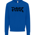 Punk As Worn By Kids Sweatshirt Jumper Royal Blue