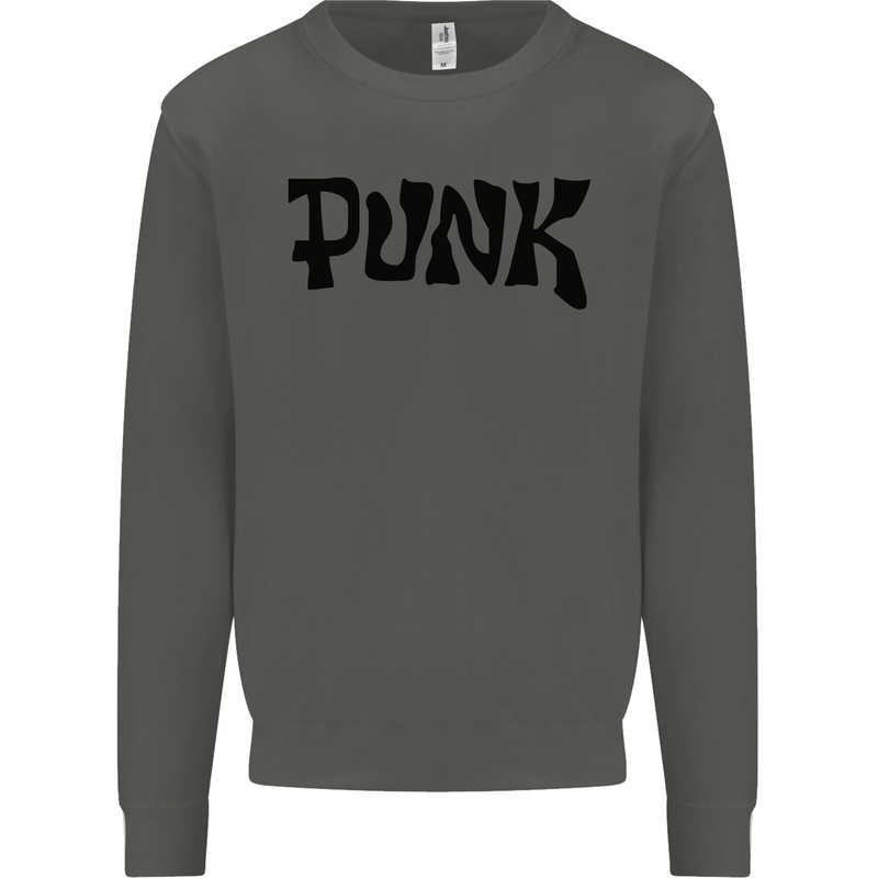 Punk As Worn By Kids Sweatshirt Jumper Storm Grey