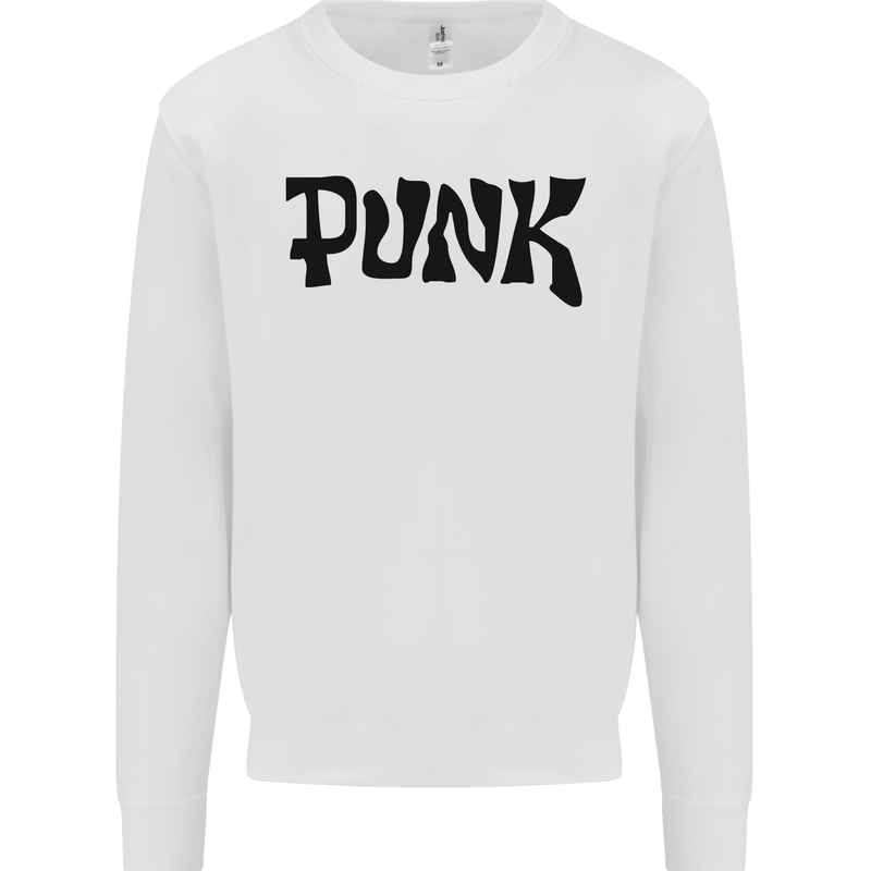 Punk As Worn By Kids Sweatshirt Jumper White