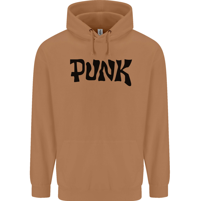 Punk As Worn By Mens 80% Cotton Hoodie Caramel Latte