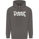 Punk As Worn By Mens 80% Cotton Hoodie Charcoal