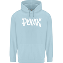 Punk As Worn By Mens 80% Cotton Hoodie Light Blue