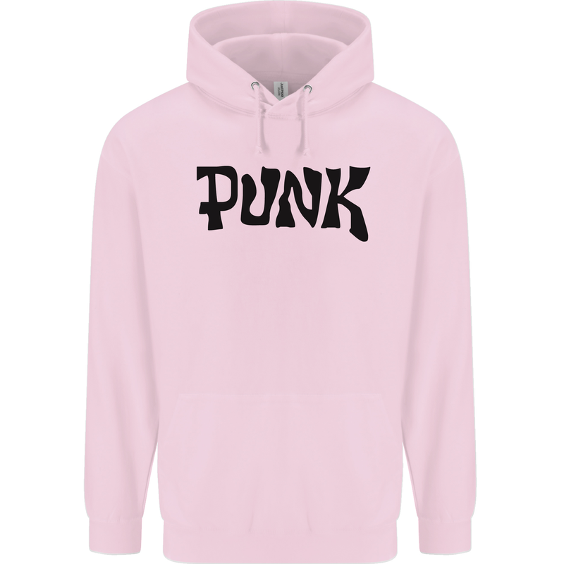 Punk As Worn By Mens 80% Cotton Hoodie Light Pink