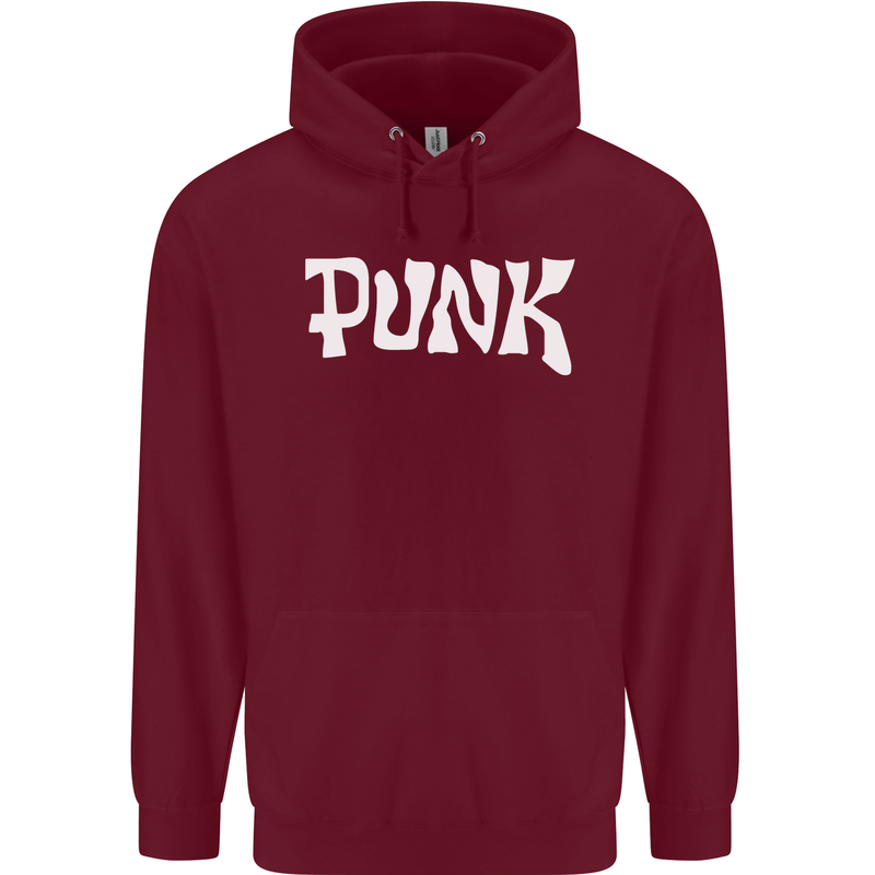 Punk As Worn By Mens 80% Cotton Hoodie Maroon