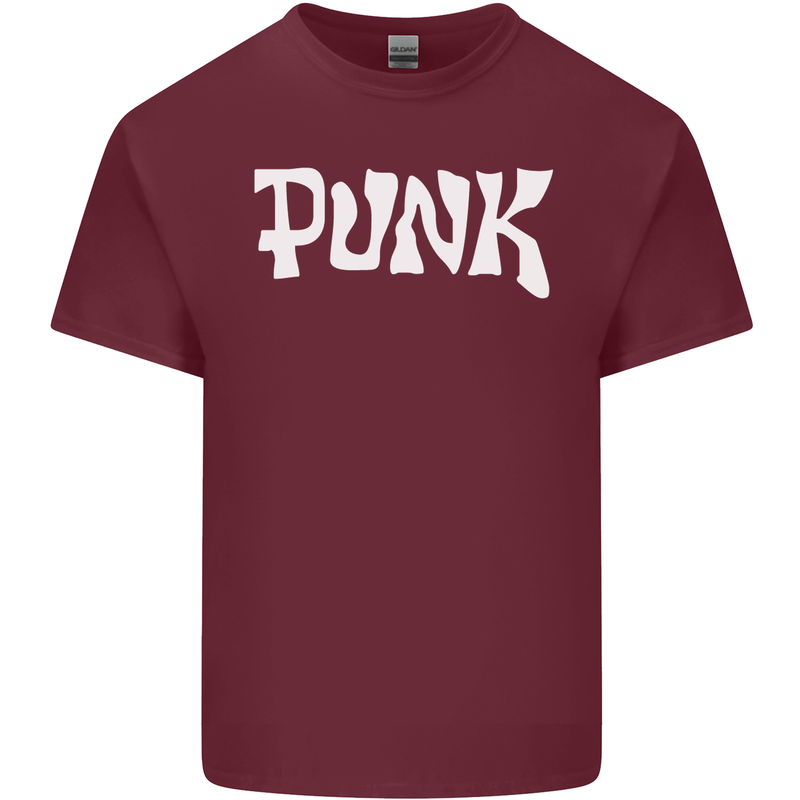 Punk As Worn By Mens Cotton T-Shirt Tee Top Maroon