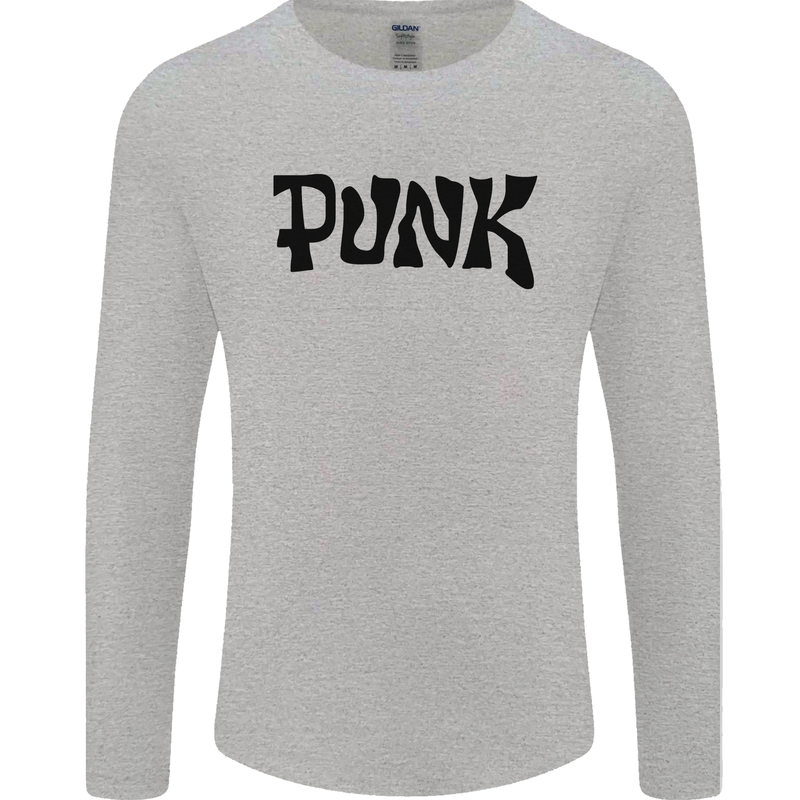 Punk As Worn By Mens Long Sleeve T-Shirt Sports Grey