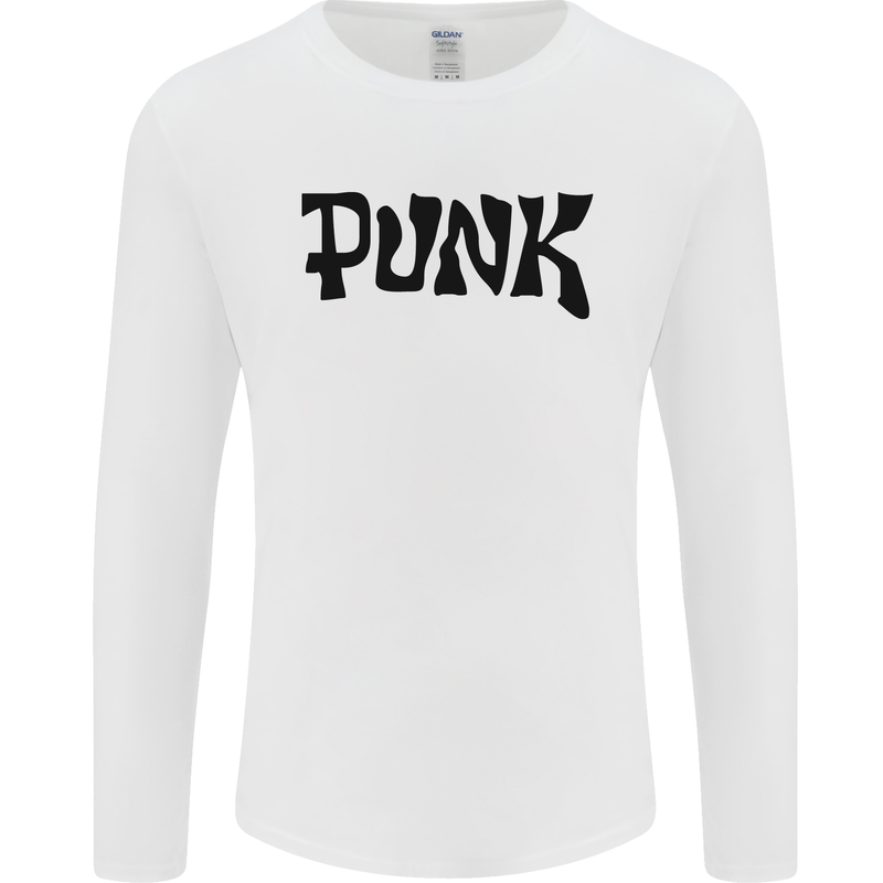 Punk As Worn By Mens Long Sleeve T-Shirt White