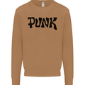 Punk As Worn By Mens Sweatshirt Jumper Caramel Latte