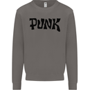 Punk As Worn By Mens Sweatshirt Jumper Charcoal