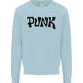 Punk As Worn By Mens Sweatshirt Jumper Light Blue