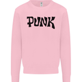 Punk As Worn By Mens Sweatshirt Jumper Light Pink