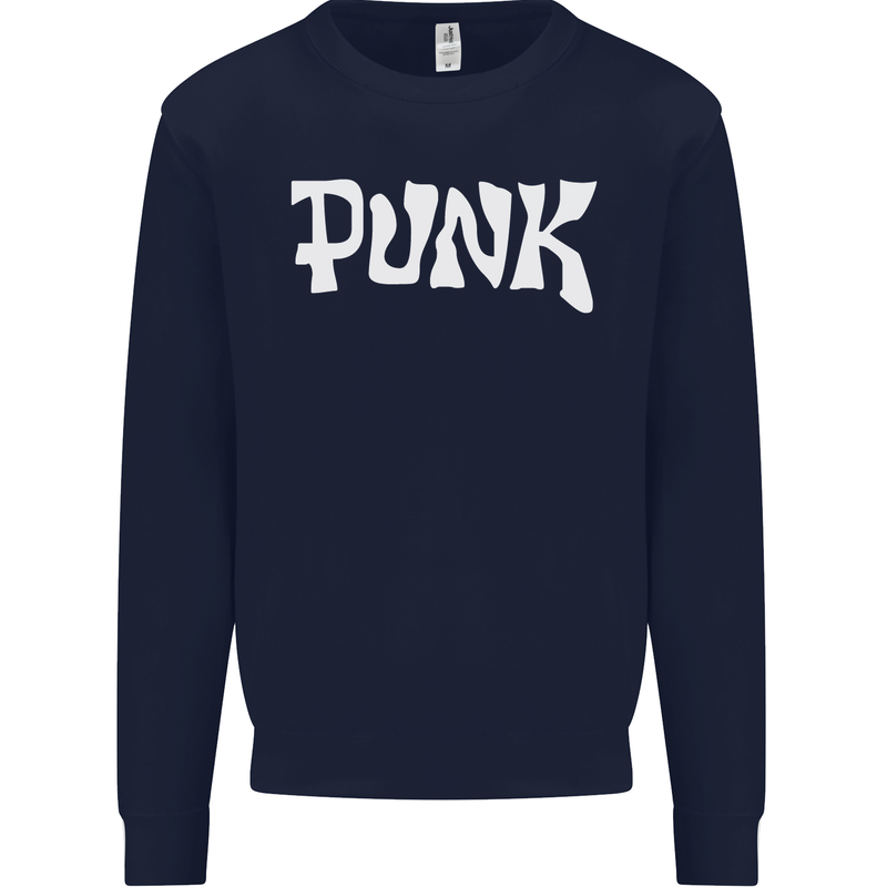Punk As Worn By Mens Sweatshirt Jumper Navy Blue