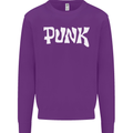 Punk As Worn By Mens Sweatshirt Jumper Purple