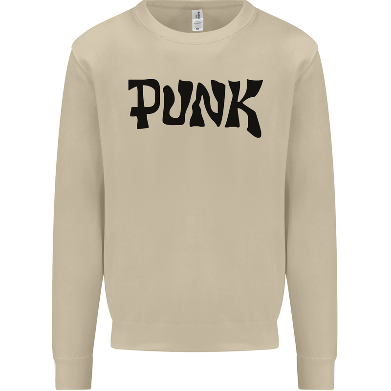 Punk As Worn By Mens Sweatshirt Jumper Sand