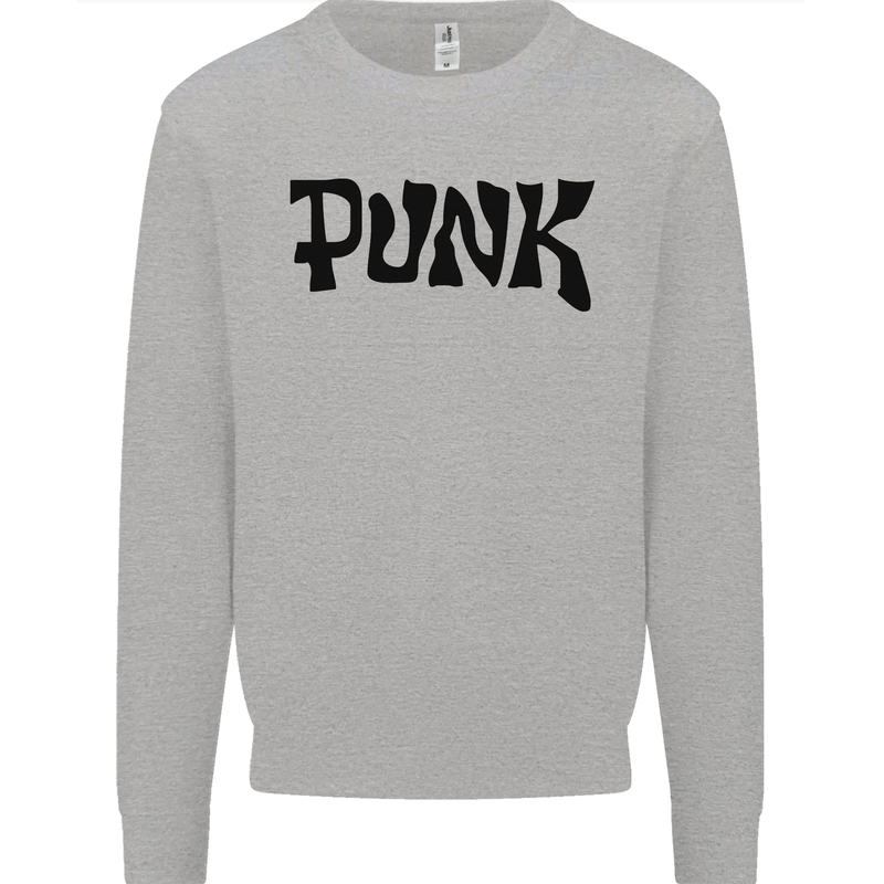 Punk As Worn By Mens Sweatshirt Jumper Sports Grey