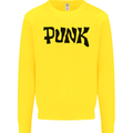 Punk As Worn By Mens Sweatshirt Jumper Yellow