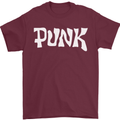 Punk As Worn By Mens T-Shirt Cotton Gildan Maroon