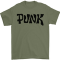 Punk As Worn By Mens T-Shirt Cotton Gildan Military Green
