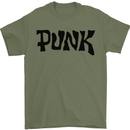 Punk As Worn By Mens T-Shirt Cotton Gildan Military Green