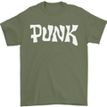 Punk As Worn By Mens T-Shirt Cotton Gildan Military Green