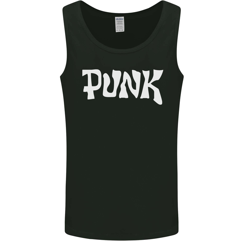 Punk As Worn By Mens Vest Tank Top Black