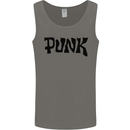 Punk As Worn By Mens Vest Tank Top Charcoal