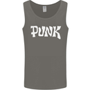 Punk As Worn By Mens Vest Tank Top Charcoal