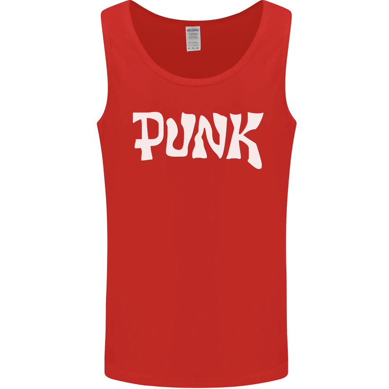 Punk As Worn By Mens Vest Tank Top Red
