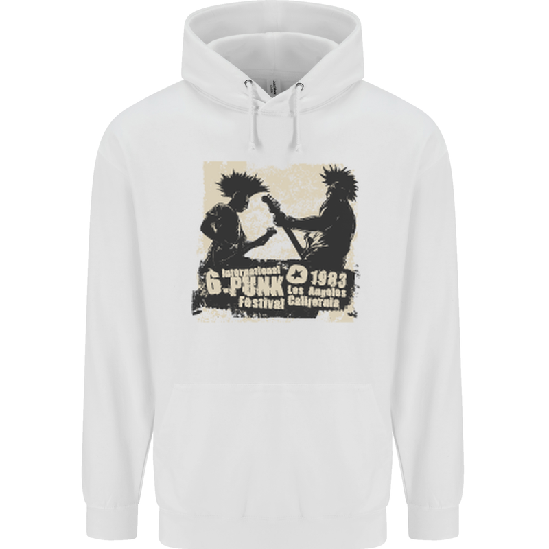 Punk Festival 1983 Music Rock n Roll Childrens Kids Hoodie White