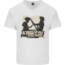 Punk Festival 1983 Music Rock n Roll Mens V-Neck Cotton T-Shirt White