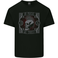 Punk Rock In Music We Trust Skull Mens Cotton T-Shirt Tee Top Black