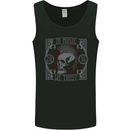 Punk Rock In Music We Trust Skull Mens Vest Tank Top Black