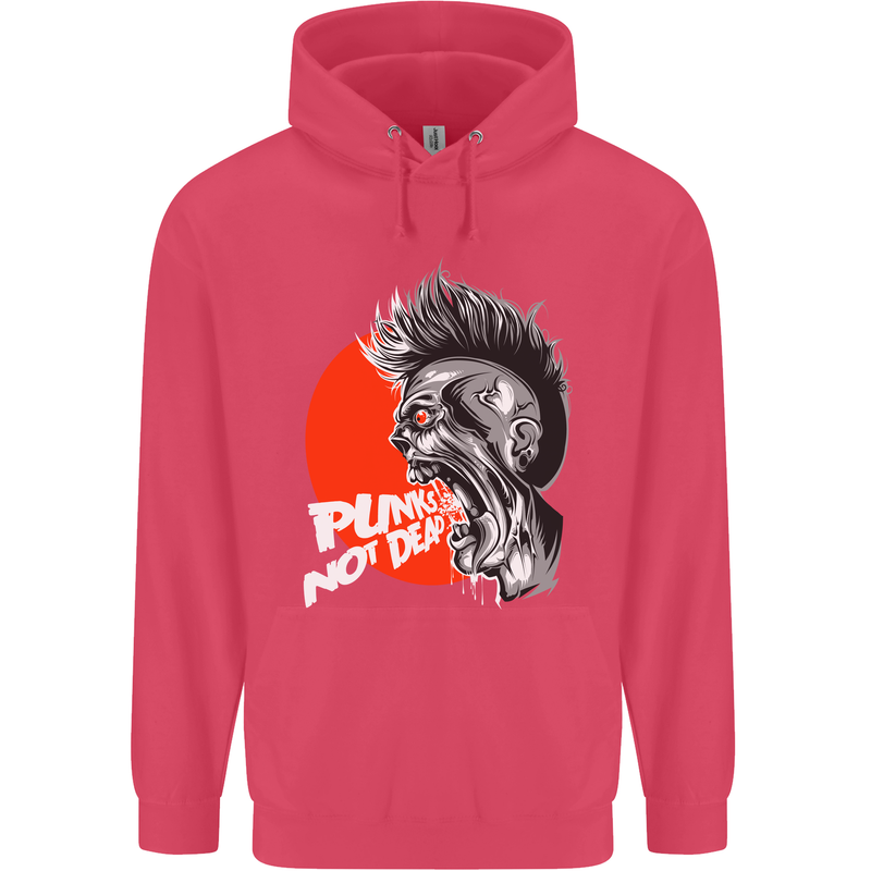 Punk's Not Dead Rock Music Skull Childrens Kids Hoodie Heliconia