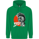 Punk's Not Dead Rock Music Skull Childrens Kids Hoodie Irish Green