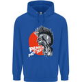 Punk's Not Dead Rock Music Skull Childrens Kids Hoodie Royal Blue