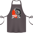 Punk's Not Dead Rock Music Skull Cotton Apron 100% Organic Dark Grey