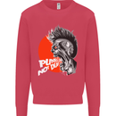 Punk's Not Dead Rock Music Skull Kids Sweatshirt Jumper Heliconia