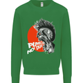 Punk's Not Dead Rock Music Skull Kids Sweatshirt Jumper Irish Green