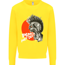 Punk's Not Dead Rock Music Skull Kids Sweatshirt Jumper Yellow