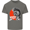 Punk's Not Dead Rock Music Skull Kids T-Shirt Childrens Charcoal