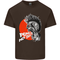 Punk's Not Dead Rock Music Skull Kids T-Shirt Childrens Chocolate