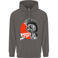 Punk's Not Dead Rock Music Skull Mens 80% Cotton Hoodie Charcoal