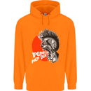 Punk's Not Dead Rock Music Skull Mens 80% Cotton Hoodie Orange