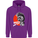 Punk's Not Dead Rock Music Skull Mens 80% Cotton Hoodie Purple