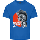Punk's Not Dead Rock Music Skull Mens Cotton T-Shirt Tee Top Royal Blue