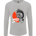 Punk's Not Dead Rock Music Skull Mens Long Sleeve T-Shirt Sports Grey