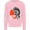 Punk's Not Dead Rock Music Skull Mens Sweatshirt Jumper Light Pink